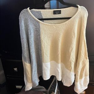 Vici Cozy Color Block Knit Top